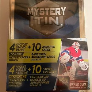 Brand new sealed Upper Deck Mystery Boxes.